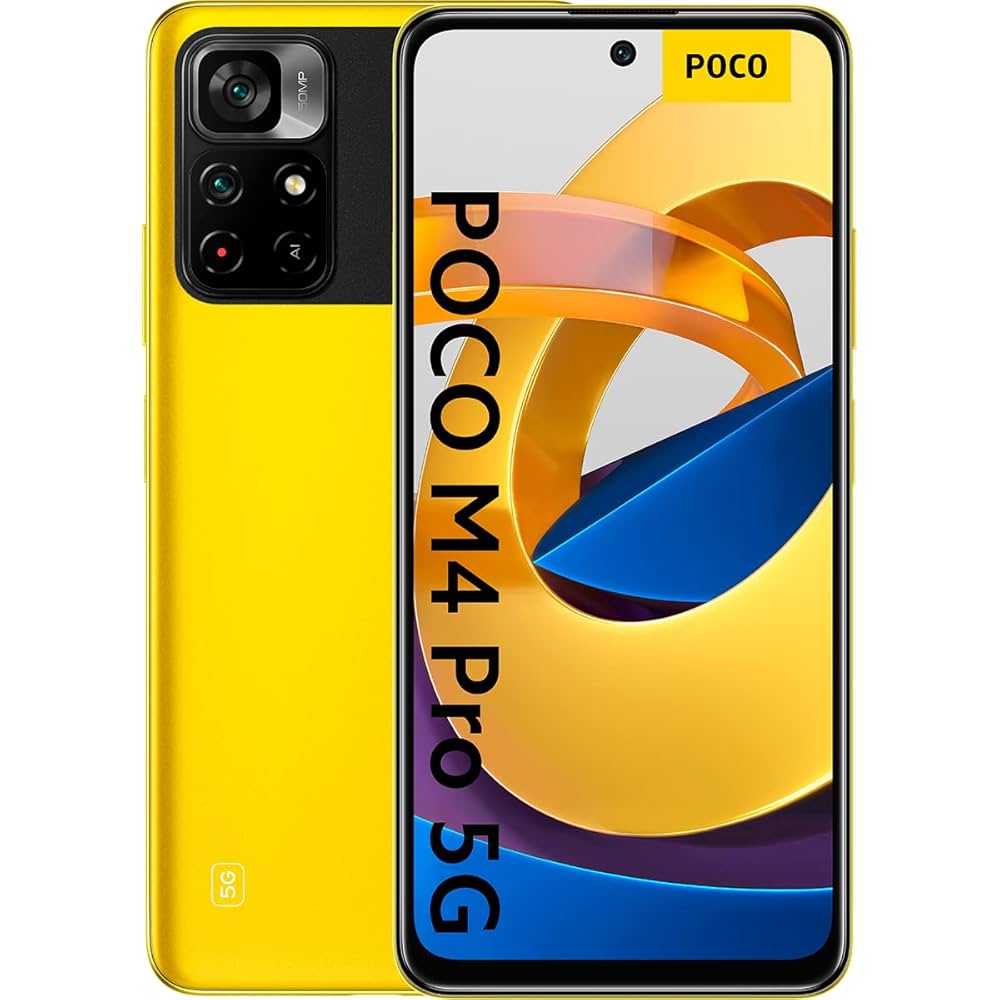 POCO M4 Pro 5g イエロー Xiaomi 6GB＋128GB Xiaomi POCO M4 Pro 5G Smarphone, 6.6